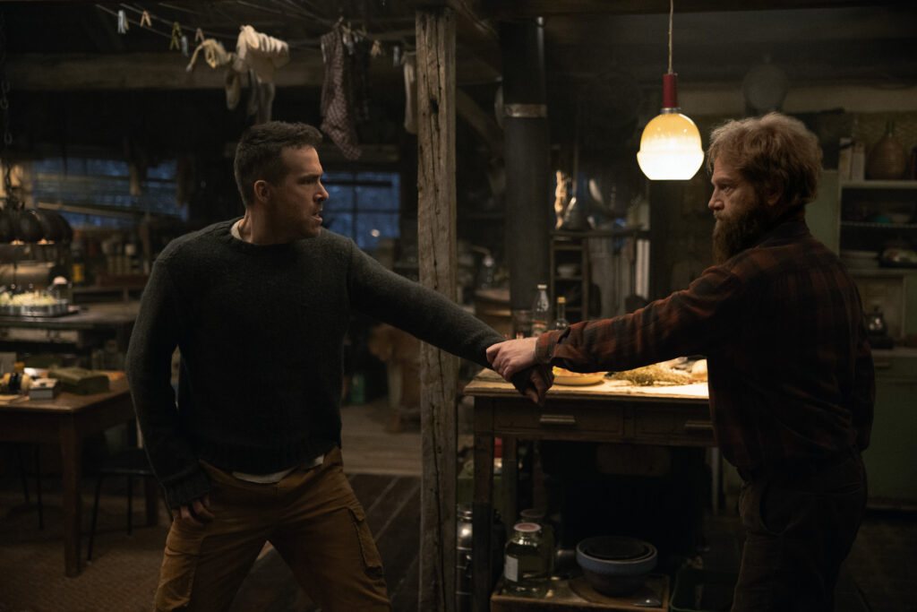 Kenneth Branagh and Ryan Reynolds star in “Mayday,” now streaming on Apple TV. (Courtesy of Apple TV)