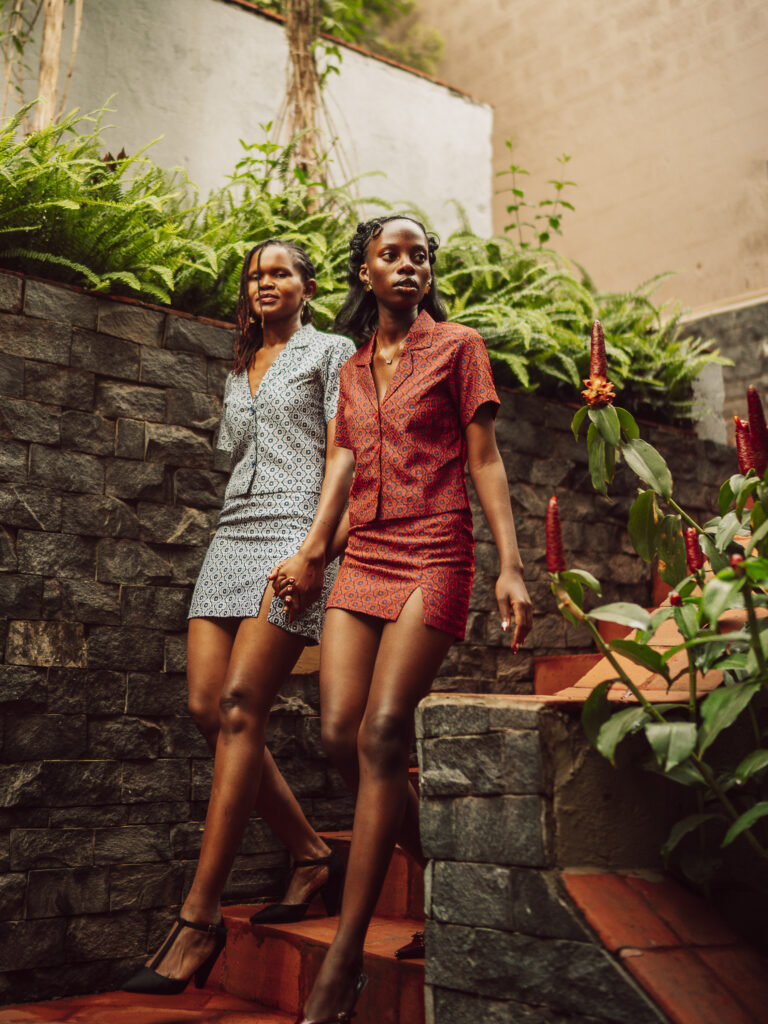 No two Muyinza pieces are exactly alike, a result of the brand's hand-sewn, one-off construction.