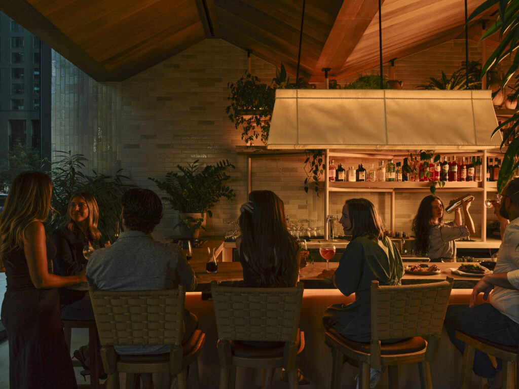 cocktail bar, Neighbors, at 1 Hotel Austin