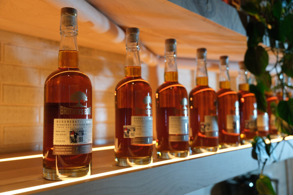 Brothers Bond Bourbon pictured at Neighbors Cafe and Wine Bar at 1 Hotel Austin.