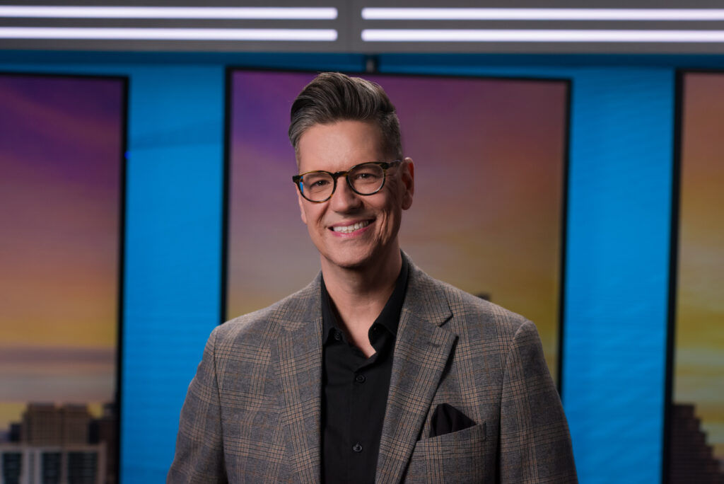 Trevor Scott, host of CBS Austin’s “We Are Austin.” (Photo by John Pesina Photography)