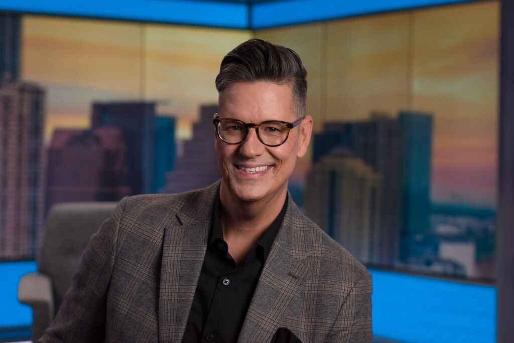 Trevor Scott, host of CBS Austin’s “We Are Austin.” (Photo by John Pesina Photography)