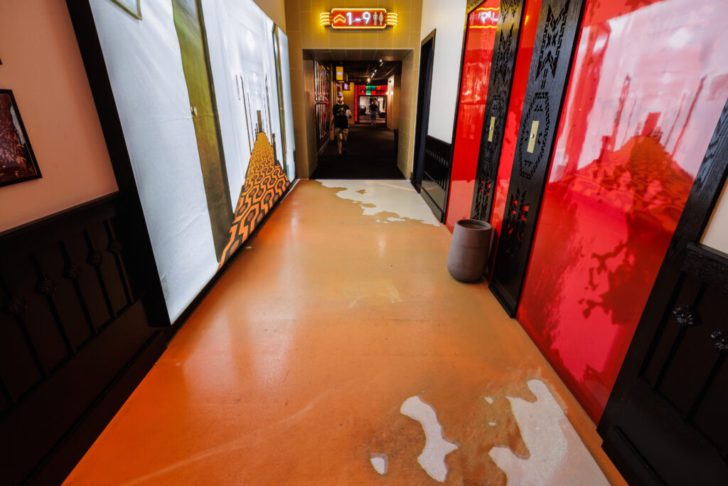 Alamo Drafthouse South Lamar features immersive decor inspired by Stanley Kubrick’s “The Shining.”