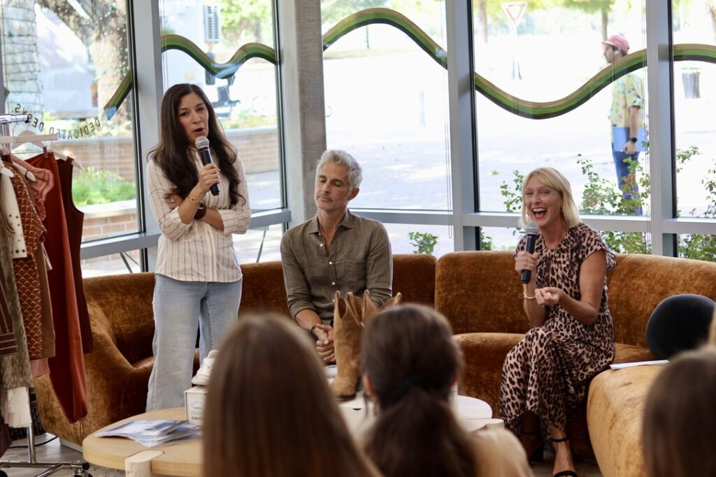 Stephanie Coultress O'Neill, Todd O'Neill and Heidi Okla chat with the audience of the fall Trick Chat.