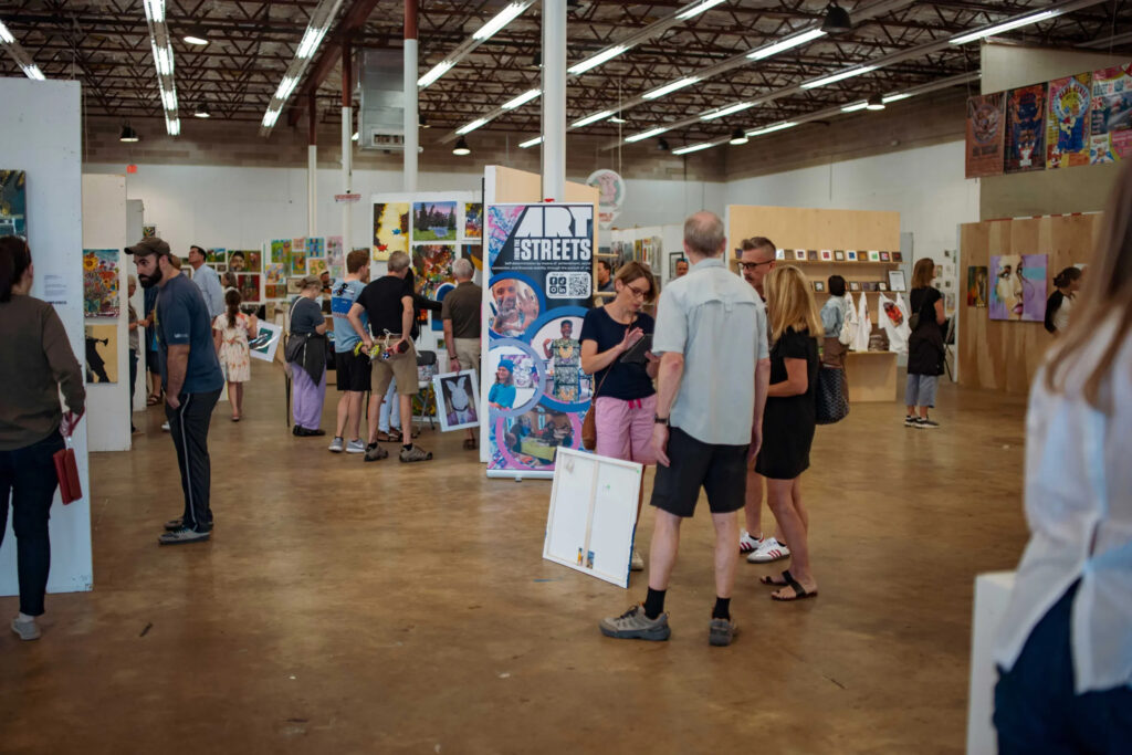 Art From the Streets’ annual Show & Sale returns to the Blue Genie Art Bazaar on Oct. 17-18. (Photo courtesy of Art From the Streets)