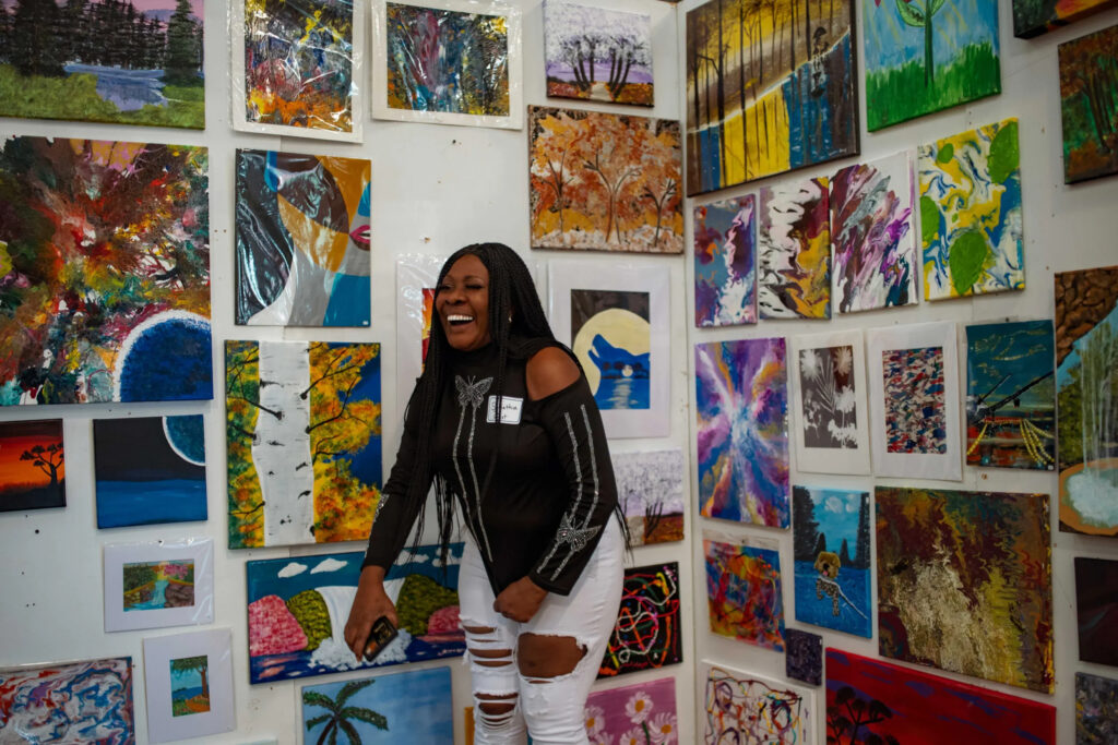 Art From the Streets provides free art supplies, instruction and studio space for people experiencing homelessness and those at risk of homelessness. (Photo courtesy of Art From the Streets)