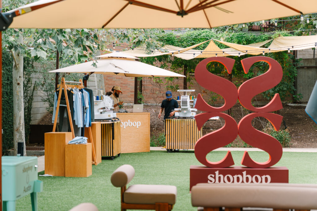 Shopbop Austin pop-up at the Hotel Magdalena.