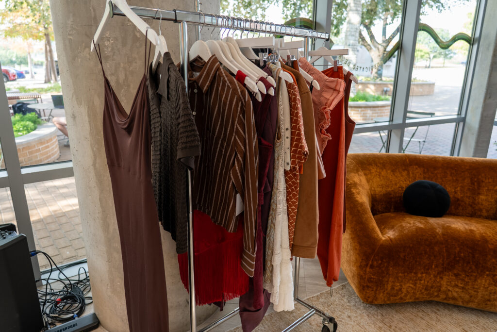 A rack of clothes