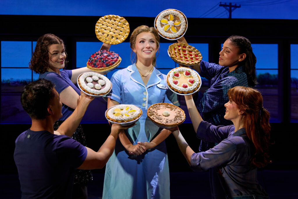 Samantha Lane Scruggs (Jenna Hunterson) and the WAITRESS 10th Anniversary Tour Company