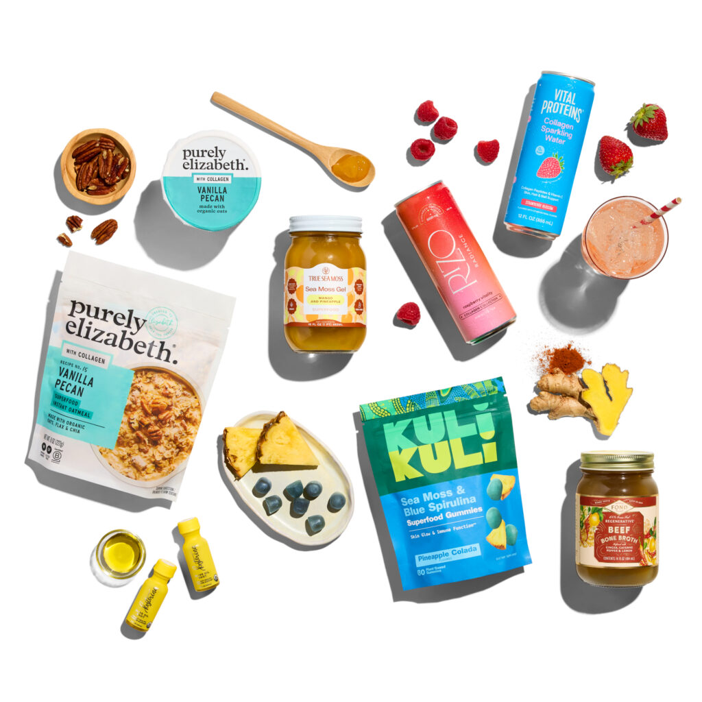 Foods and supplements marketed for skin health are among Whole Foods Market’s food and beverage trend predictions for 2027.