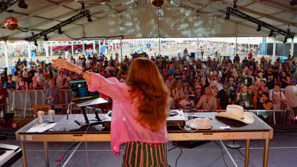 DJ Cassandra plays to a packed crowd during weekend one of ACL Fest 2026