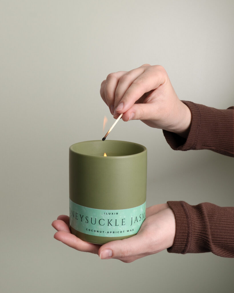 iluxir’s home-fragrance collection includes candles, diffusers and room sprays.