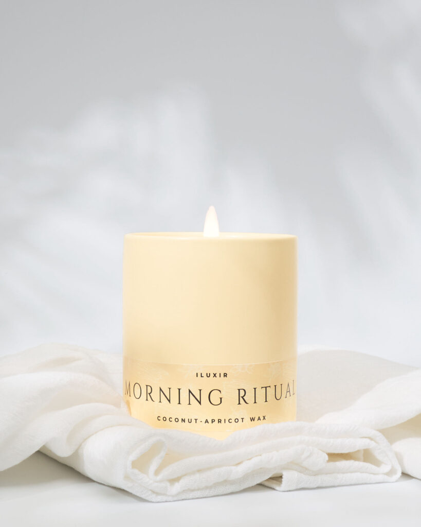 Morning Ritual blends palo santo, incense and sandalwood.